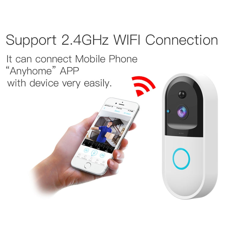 B50 720P Smart WiFi Video Visual Doorbell, Support Phone Remote Monitoring & Night Vision & SD Card B50 720P Smart WiFi Video Visual Doorbell, Support Phone Remote Monitoring & Night Vision & SD Card